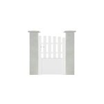 Portillon battant rosière en pvc blanc cadre aluminium l 1m x h 1. 25m / 1, 40m Portillon battant rosière en pvc blanc cadre aluminium l 1m x h 1. 25m / 1, 40m