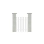 Portillon battant velay en pvc blanc cadre aluminium l 1m x h 1. 20m Portillon battant velay en pvc blanc cadre aluminium l 1m x h 1. 20m