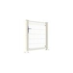 Portillon pour cloture grillagée axyle blanc h. 120 cm Portillon pour cloture grillagée axyle blanc h. 120 cm