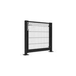 Portillon pour cloture grillagée axyle noir h. 100 cm Portillon pour cloture grillagée axyle noir h. 100 cm