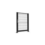 Portillon pour cloture grillagée axyle noir h. 150 cm Portillon pour cloture grillagée axyle noir h. 150 cm