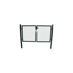 Portillon pour clture grillage  poteaux carrs coloris vert l200xh100 cm