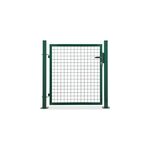 Portillon pour clôture grillagée à poteaux carrés sur platines blooma vert 100 x h. 100 cm Portillon pour clôture grillagée à poteaux carrés sur platines blooma vert 100 x h. 100 cm