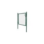 Portillon pour cl�ture grillag�e � poteaux ronds vert 100 x h. 100 cm