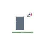 Portillon jardimat aluminium fréjus gris anthracite 100 x h. 170 cm Portillon jardimat aluminium fréjus gris anthracite 100 x h. 170 cm