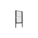 Portillon à sceller pour cloture grillagée axyle noir h. 170 cm Portillon à sceller pour cloture grillagée axyle noir h. 170 cm
