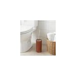 Pot � balai wc terracotta et chrome �11, 2 x h. 44 cm, goodhome koros
