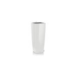 Pot carr lechuza alto premium blanc brillant 40 x 40 x h. 105 cm