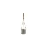 Pot de fleurs ciment gris en suspension d. 12cm Pot de fleurs ciment gris en suspension d. 12cm