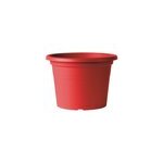 Pot de fleurs day r plastique rouge 30 cm deroma