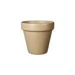 Pot de fleurs deroma coloris sable en terre cuite Ø. 23, 8 x h. 21, 2 cm contenance 4, 3 l Pot de fleurs deroma coloris sable en terre cuite Ø. 23, 8 x h. 21, 2 cm contenance 4, 3 l