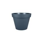 Pot de fleur rond en plastique �60cm eda toscane bleu fonc�