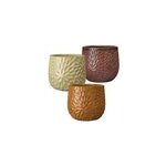 Pot rond cuvier en terre cuite coloris assortis �27 cm deroma sunlight