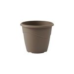 Pot de fleurs eda plastiques coloris taupe en plastique �. 30 x h. 25, 5 cm contenance 10 l