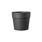 Pot rond � r�serve d'eau plastique deroma save r anthracite �29 x h. 26, 2 cm