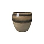 Pot rond en terre cuite marron �20cm deroma guardians d�sert