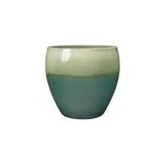 Pot rond en terre cuite vert �50cm deroma guardians jade