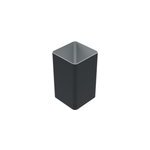 Poteau belty 18 x 18 cm en aluminium  sceller - hauteur 200 cm - gris