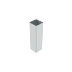 Poteau belty 18 x 18 cm en aluminium  sceller - hauteur 250 cm - blanc