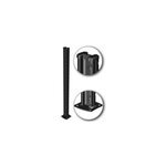 Poteau de cl�ture avec encoche sur platine axur noir h. 105 cm