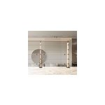 Poteau garde - corps pose � plat hesta h�tre verni kordo