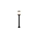 Potelet beret led intgre 800lm 11w ip44 goodhome noir