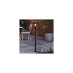 Potelet d'extérieur caprera taille m noir e27 25w ip44 goodhome Potelet d'extérieur caprera taille m noir e27 25w ip44 goodhome