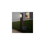 Potelet solaire led intégré à détection davern 800lm ip65 noir goodhome Potelet solaire led intégré à détection davern 800lm ip65 noir goodhome