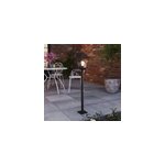 Potelet docker taille m e27 25w ip44 goodhome noir Potelet docker taille m e27 25w ip44 goodhome noir