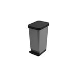 Poubelle de cuisine 45l tontarelli en polypropylène (pp) coloris gris ouverture à pédale l. 29 x p. 38, ... Poubelle de cuisine 45l tontarelli en polypropylène (pp) coloris gris ouverture à pédale l. 29 x p. 38, ...