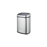 Poubelle de cuisine  couvercle basculant push kitchen move city inox 60 l