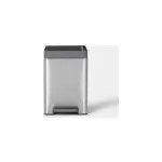 Poubelle de cuisine  pdale 14l kora goodhome h. 35, 5 cm inox