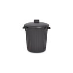 Poubelle d'extrieur recyclable eda noir 80l