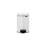 Poubelle � p�dale blanche 3 litres, brabantia new icon
