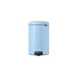 Poubelle à pédale coloris bleu brabantia newicon 20 l Poubelle à pédale coloris bleu brabantia newicon 20 l