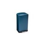 Poubelle à pédale rectangle ariane 5five 30l bleu Poubelle à pédale rectangle ariane 5five 30l bleu