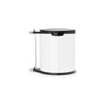 Poubelle de porte  fixer brabantia built - in bin 15 l blanc
