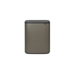 Poubelle  pression brabantia bo waste bin 60 l platinum