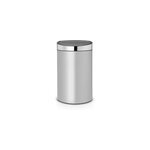 Poubelle  pression coloris mtal 40l brabantia touch bin