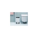Poubelle de salle de bains 4 l compacte en acier, blanc mat, brabantia bo waste bin Poubelle de salle de bains 4 l compacte en acier, blanc mat, brabantia bo waste bin