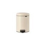 Poubelle de salle de bains 5l, ronde, beige, brabantia newicon Poubelle de salle de bains 5l, ronde, beige, brabantia newicon