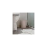 Poubelle de salle de bains ronde 3 litres goodhome drina en abs coloris taupe �20, 2 x h. 25, 2 cm