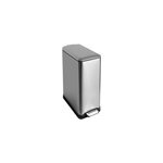 Poubelle de tri 2 compartiments kitchen move edge inox 50 l