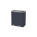Poubelle de tri 2 compartiments kitchen move major gris 60 l