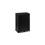 Poubelle de tri 2 compartiments noir mat 60l five simple smart ariana