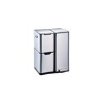Poubelle de tri 3 compartiments kitchen move haja inox 60 l Poubelle de tri 3 compartiments kitchen move haja inox 60 l