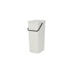 Poubelle de tri brabantia sort & go 40 l blanc