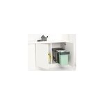 Poubelle de tri encastrable brabantia sort & go 2 x 15 l vert clair