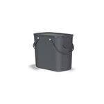Poubelle de tri avec poign�e 25l albule sundis h. 34 cm gris anthracite