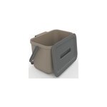 Poubelle de tri avec poign�e 4 l loops sundis h. 14 cm taupe